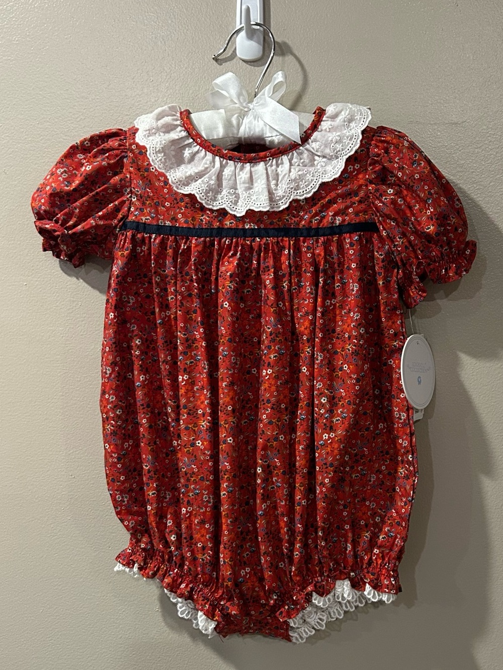 Edgehill Collection lace trim romper